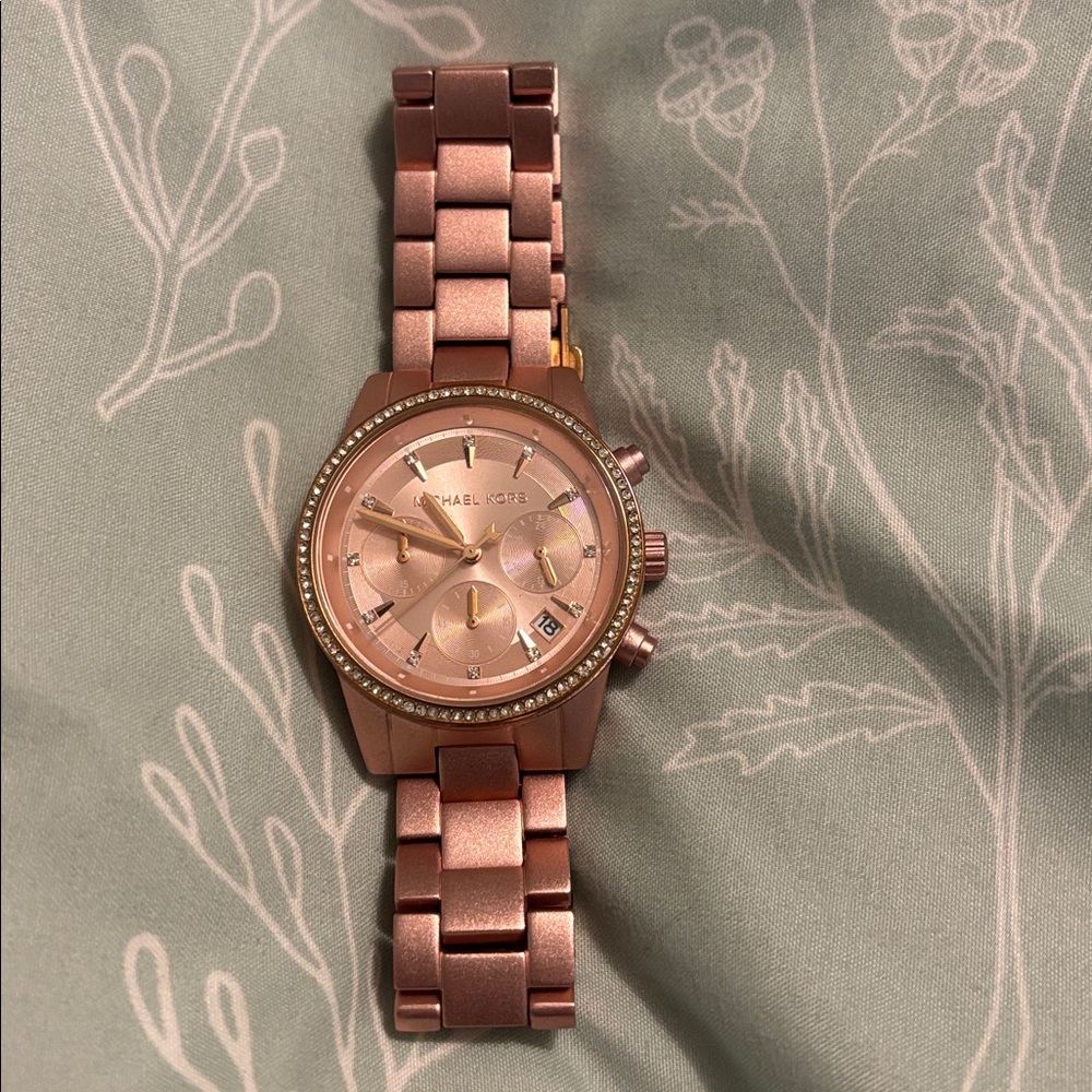 Michael Kors Pink Chronograph Watch